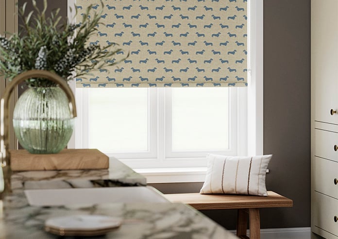 Emily Bond Peggy, True Blue - Roller Blind - Image 5